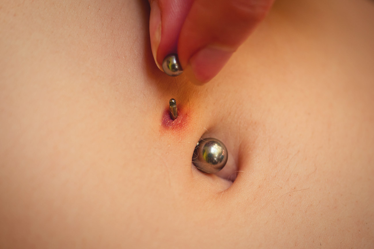 Piercing won’t heal